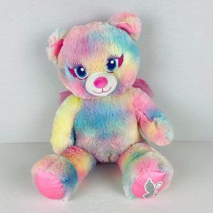 Build A Bear Pastel Colors Winged Fairy Bear Push Hand Sings Frozen Song